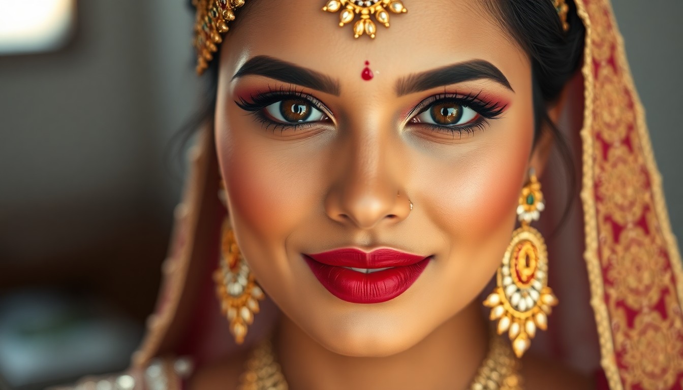 dewy skin bridal look for morning weddings