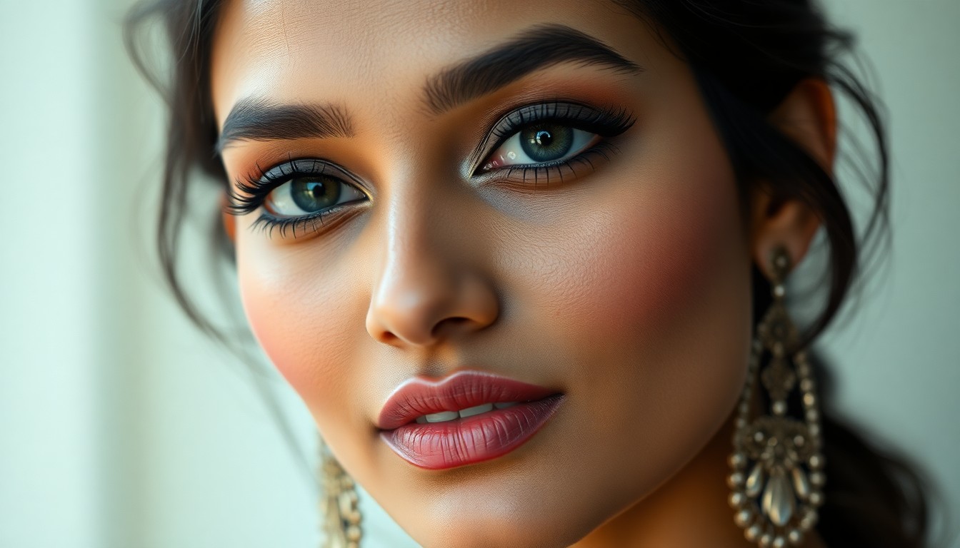 glitter eye makeup for reception Bangalore