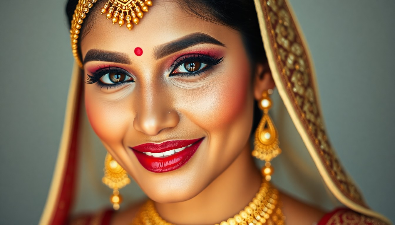 hyper-realistic eyebrow styling for brides Bangalore