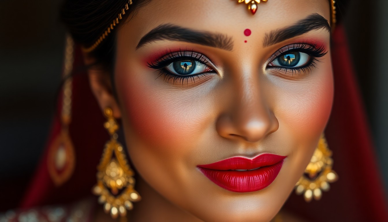 luxury bridal makeup for palace grounds weddings