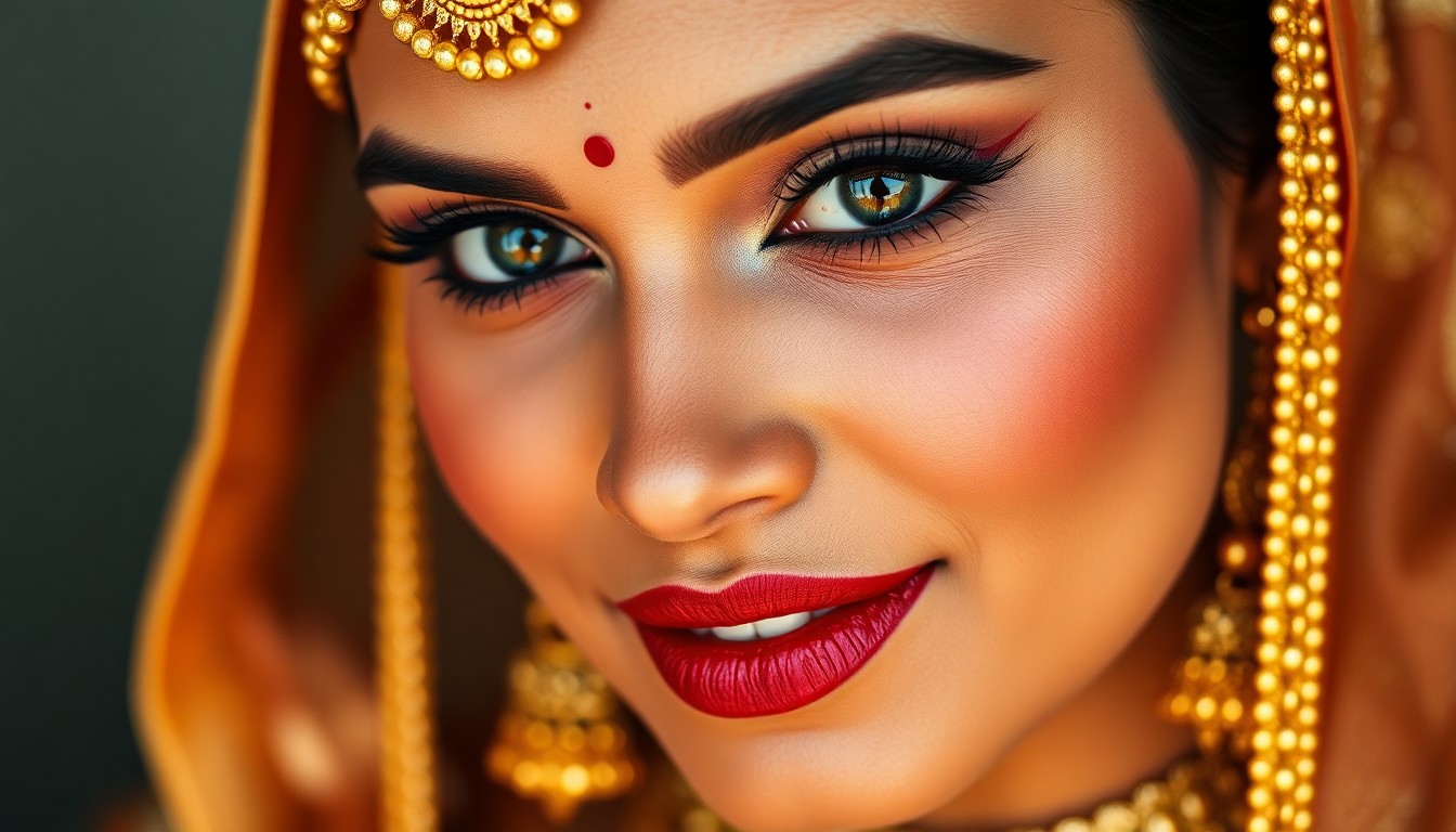 makeup artist for indoor studio pre-wedding shoot