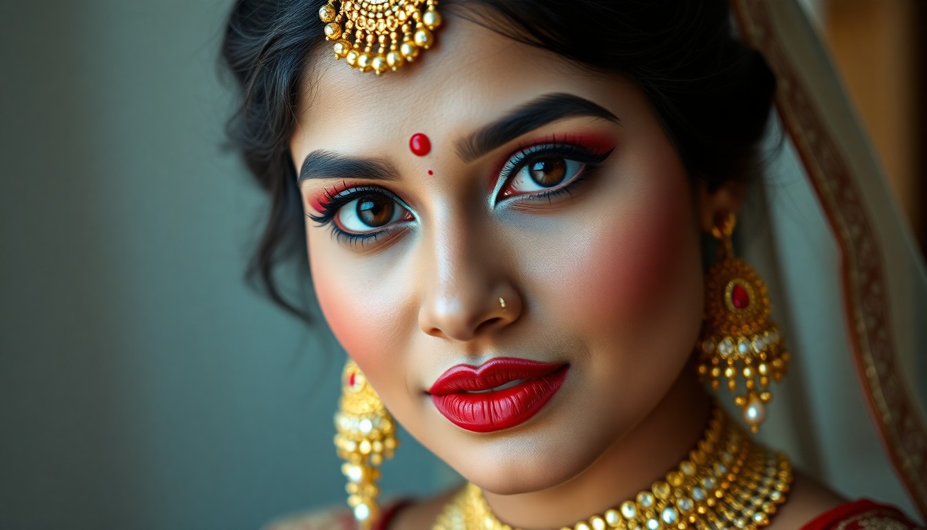 sweatproof bridal makeup for afternoon pheras