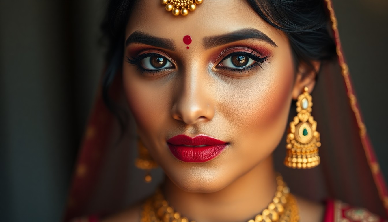 temple jewelry bridal makeup styling Bangalore