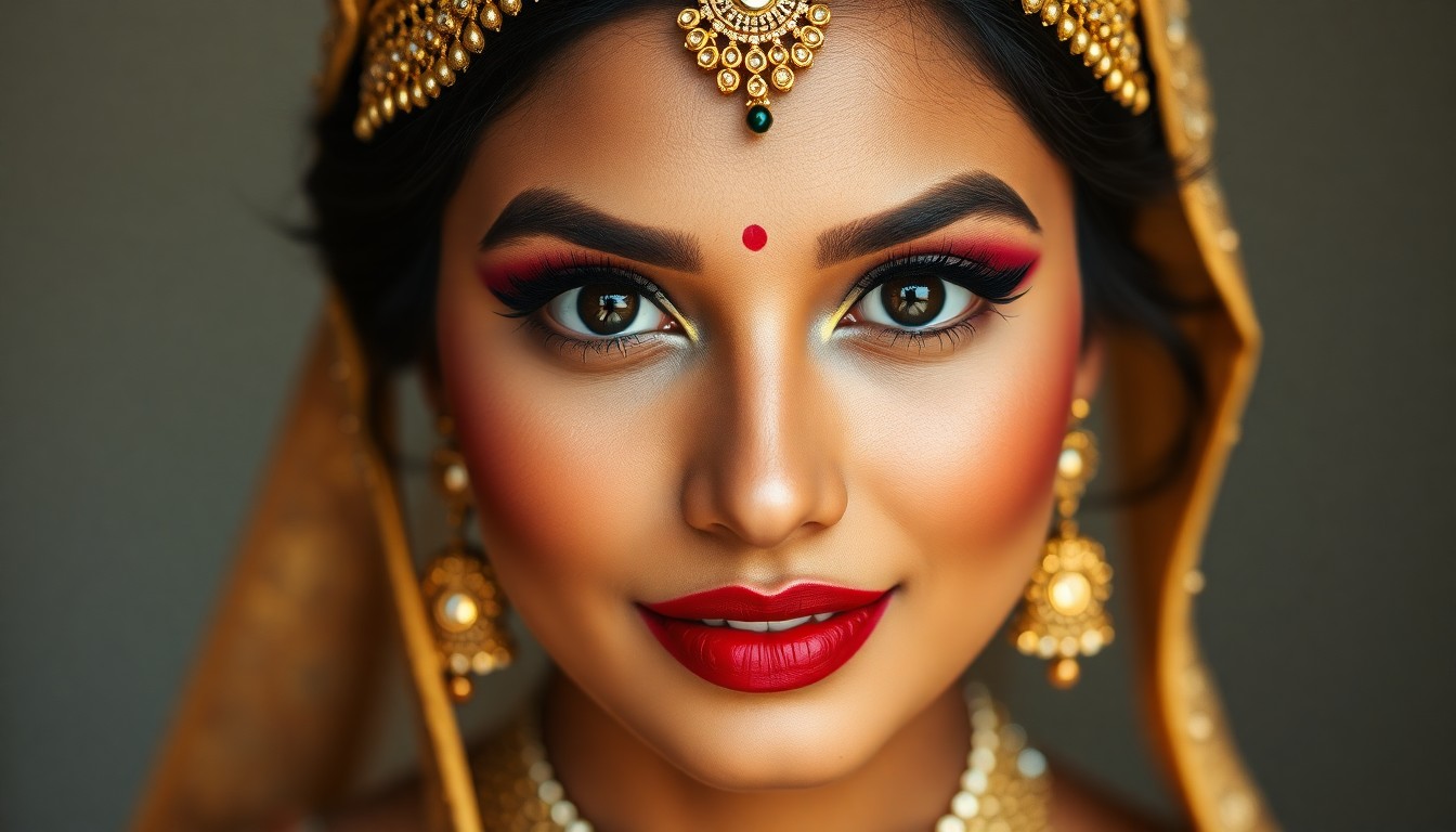 bold bridal makeup Hyderabad