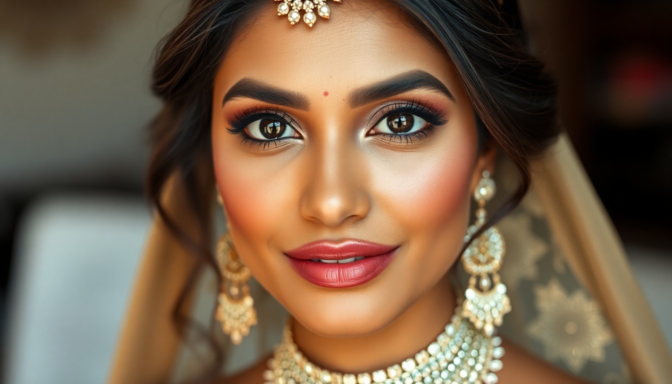 bold engagement makeup Hyderabad