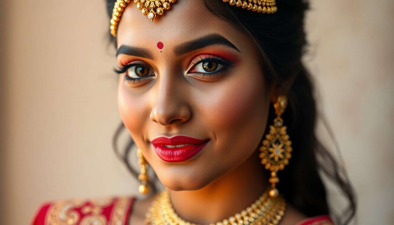 bridal makeup for church wedding Hyderabad