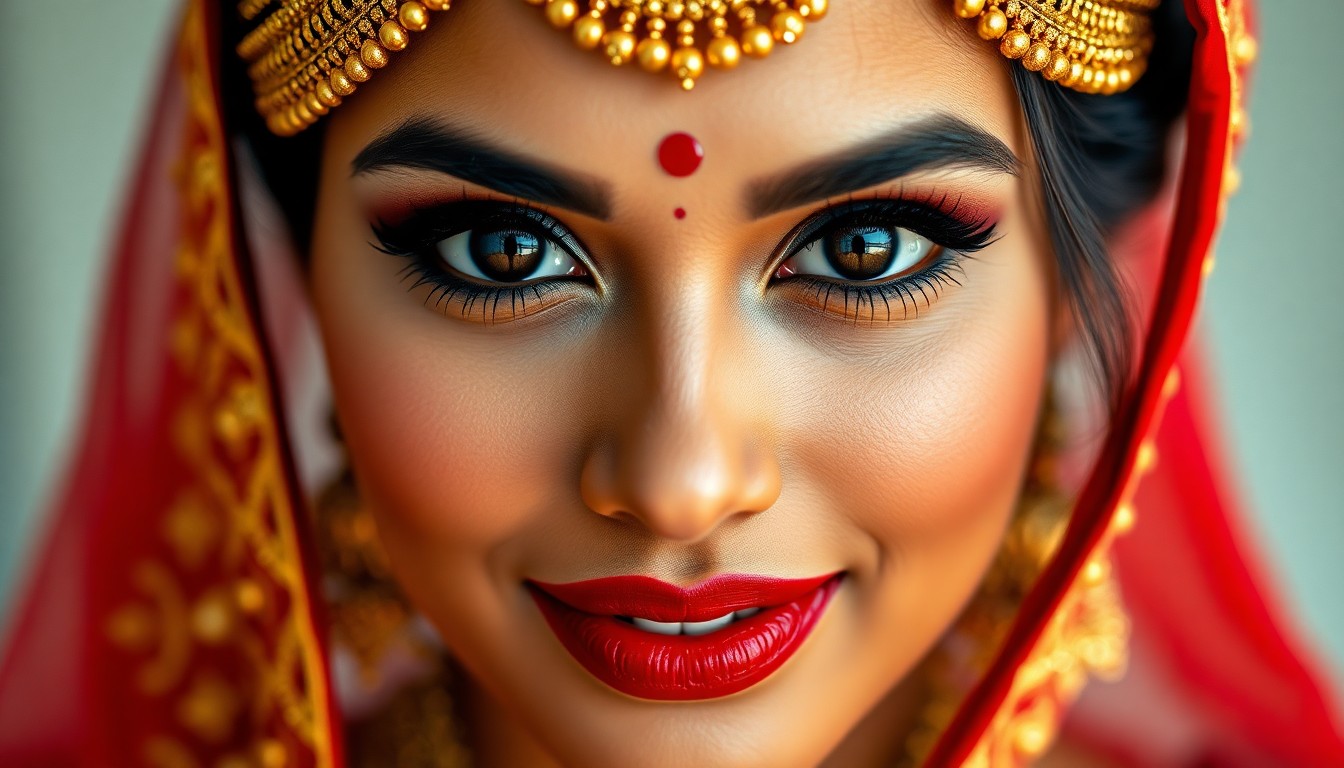 bridal makeup for outdoor wedding Hyderabad