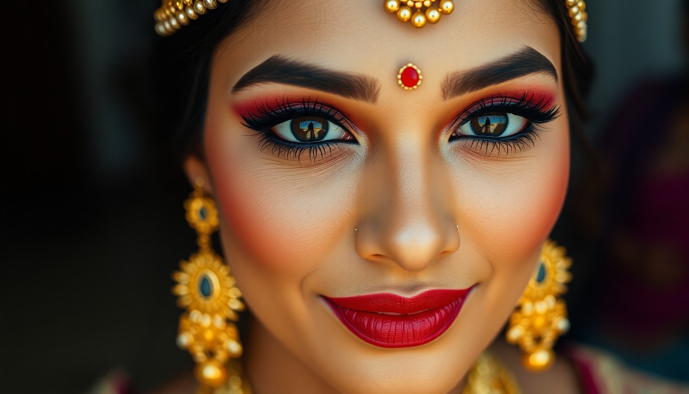 bridal makeup for reception Hyderabad