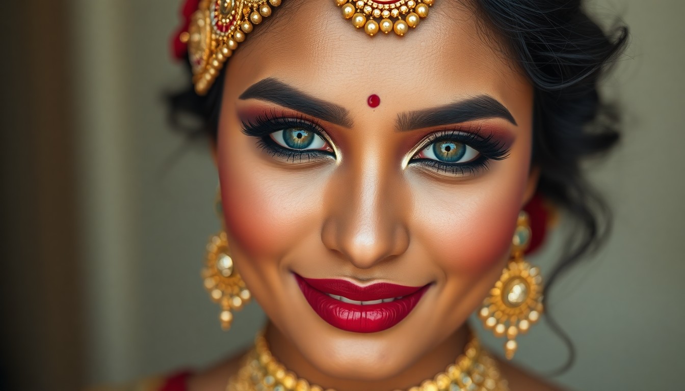 bridal makeup look Hyderabad
