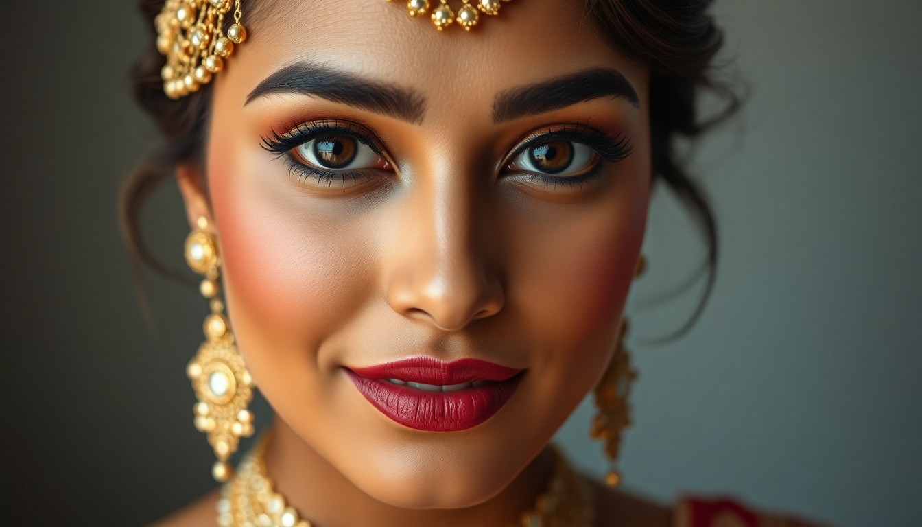 engagement makeup for outdoor function Hyderabad