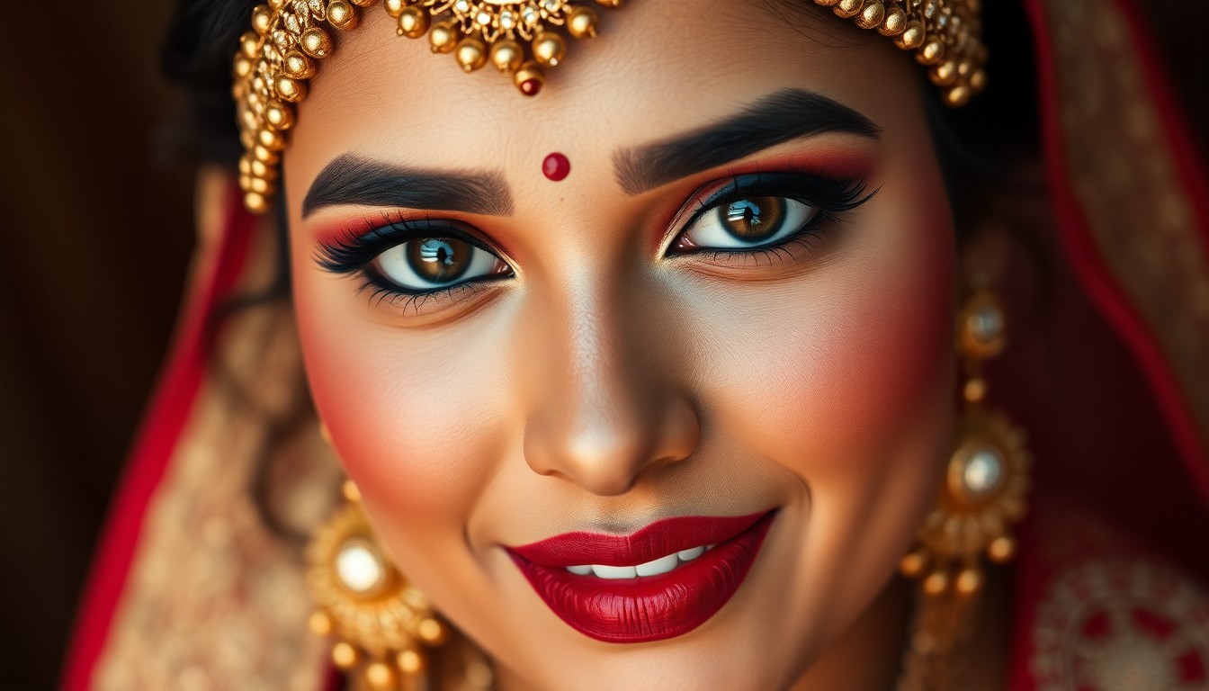 traditional bridal makeup Hyderabad