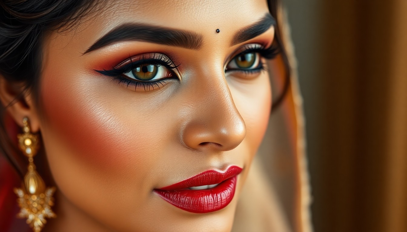 traditional engagement makeup Hyderabad