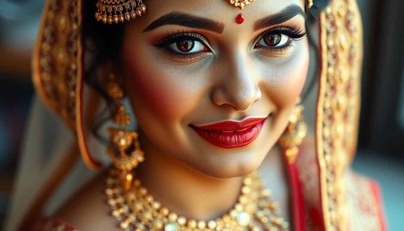 contemporary bridal makeup Bangalore