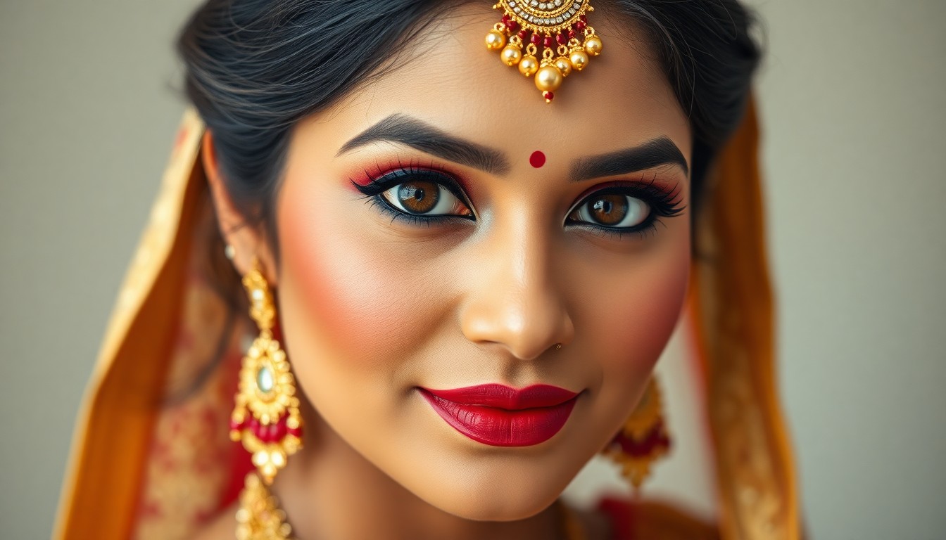 pre-wedding shoot makeup Bangalore