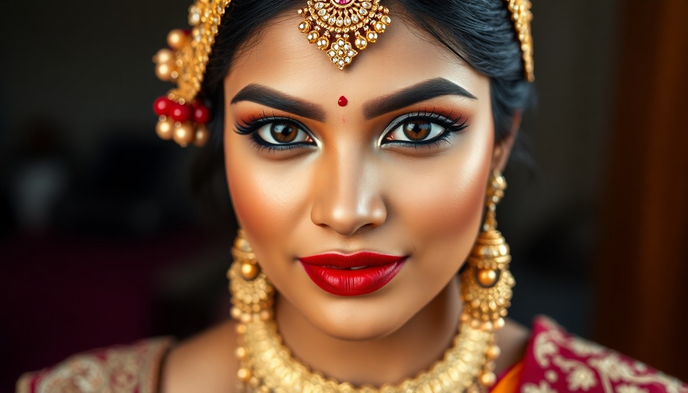 satin finish bridal makeup Bangalore